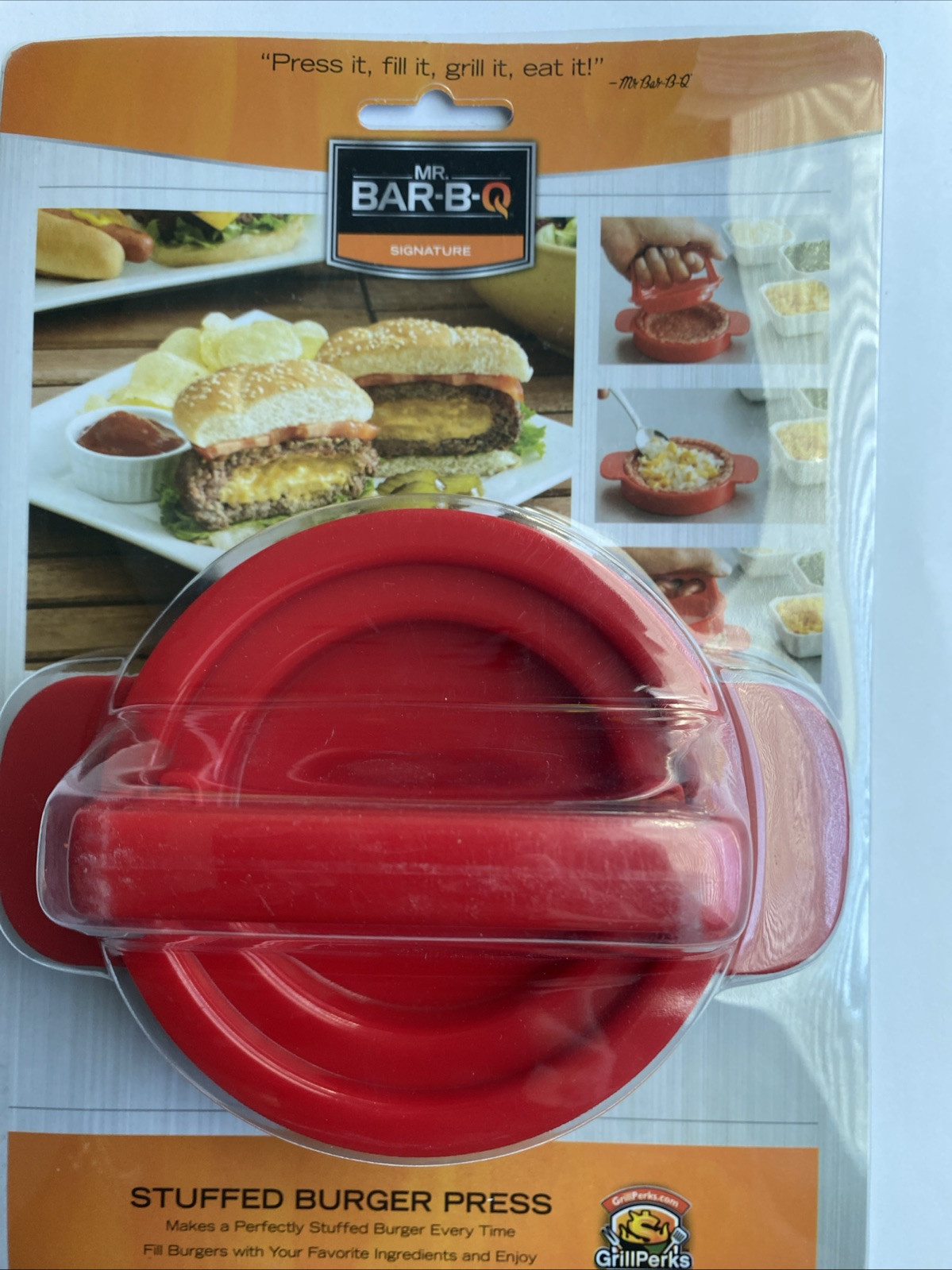 Mr. Bar-B-Q Stuffed Burger Press/Makes A Perfectly Stuffed Burger Every Time gallery