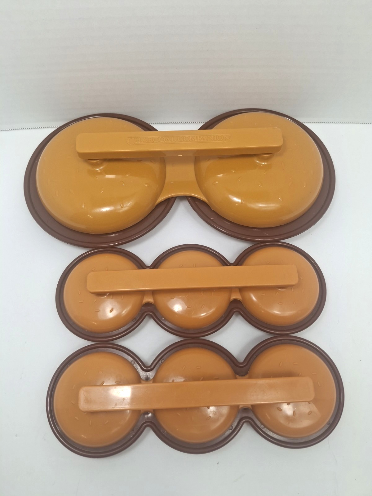 Vintage Charcoal Companion Double Hamburger Slider Press Mold 3 Pc Set 2005/08 gallery