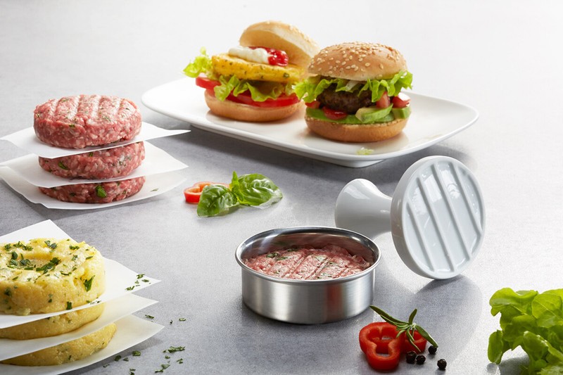 New GEFU Spark Party Burger Press Kitchen Utensil Meat Patty Mold Maker AU Stock gallery
