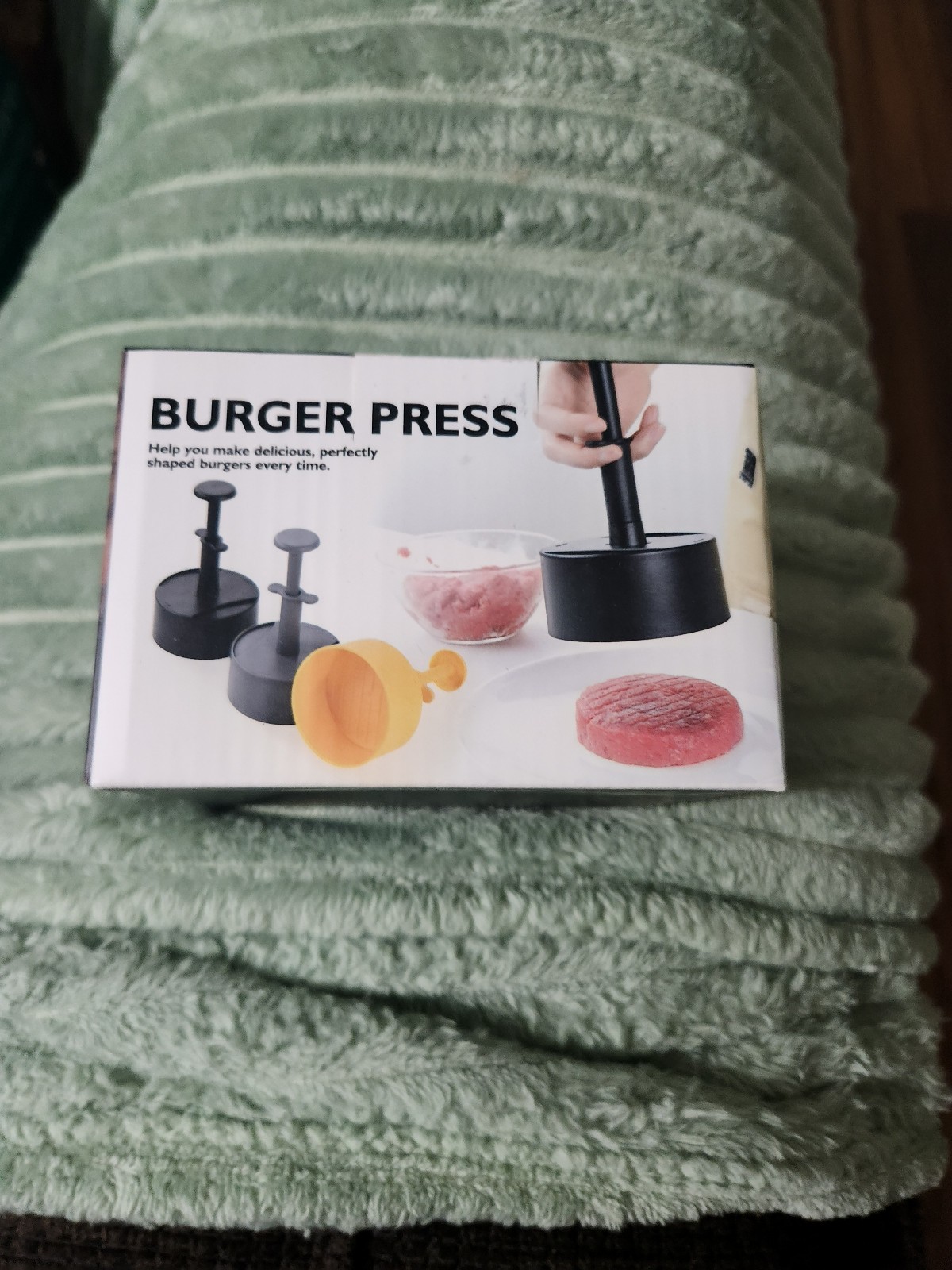 Premium Burger Press Abs PLastic for BBQ and Cooking in the color Gray gallery
