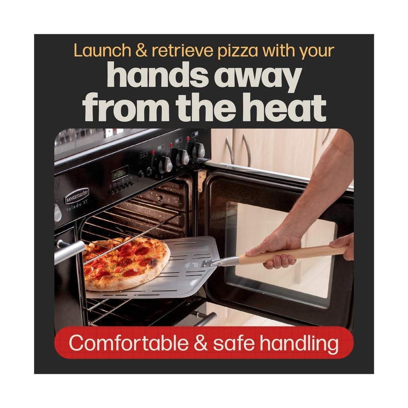 Hans Grill Pizza Peel PRO | Made for XL Pizza 12 inch + | Profe... FAST USA SHIP gallery