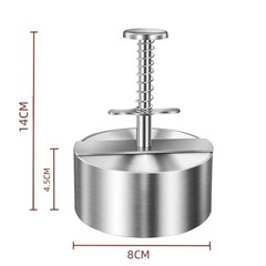 1pc 304 Stainless Steel Hamburger Patty Press Non-Stick Burger Maker
