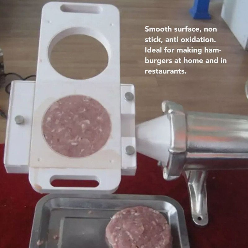 1PCS Hamburger Pressing Mould Maker Non Stick 2 Holes ABS Hamburger Press Patty gallery