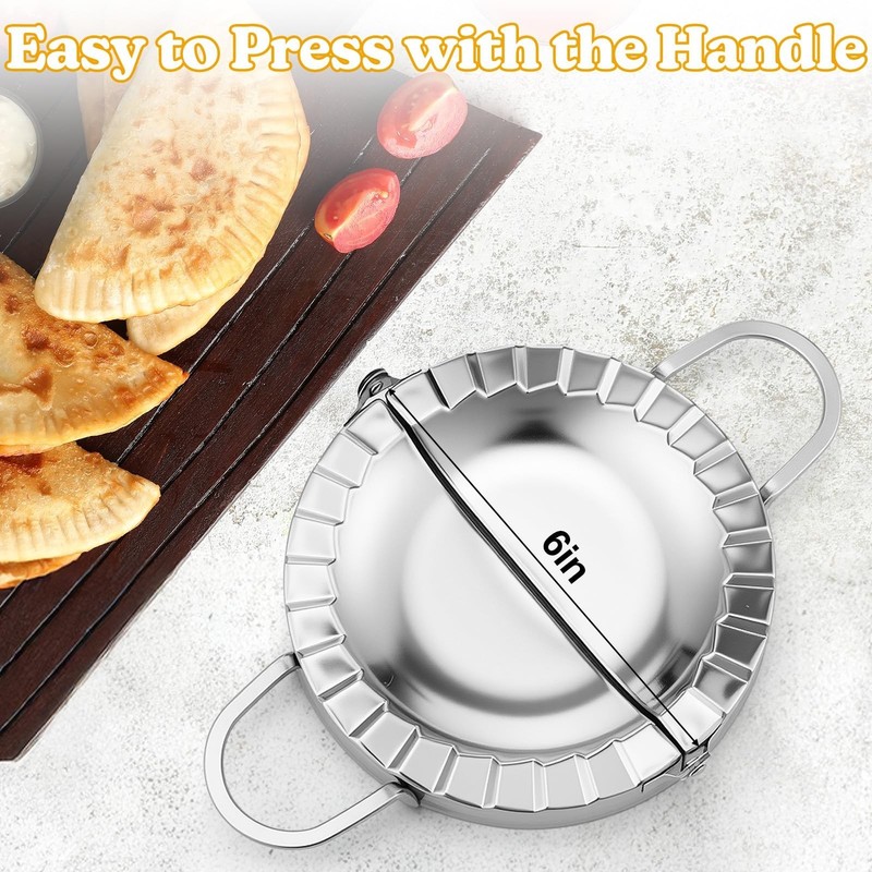 Stainless Steel Tortilla Sealer Crimper - Tacos Tortilla Maker for 6 Inch Bur... gallery