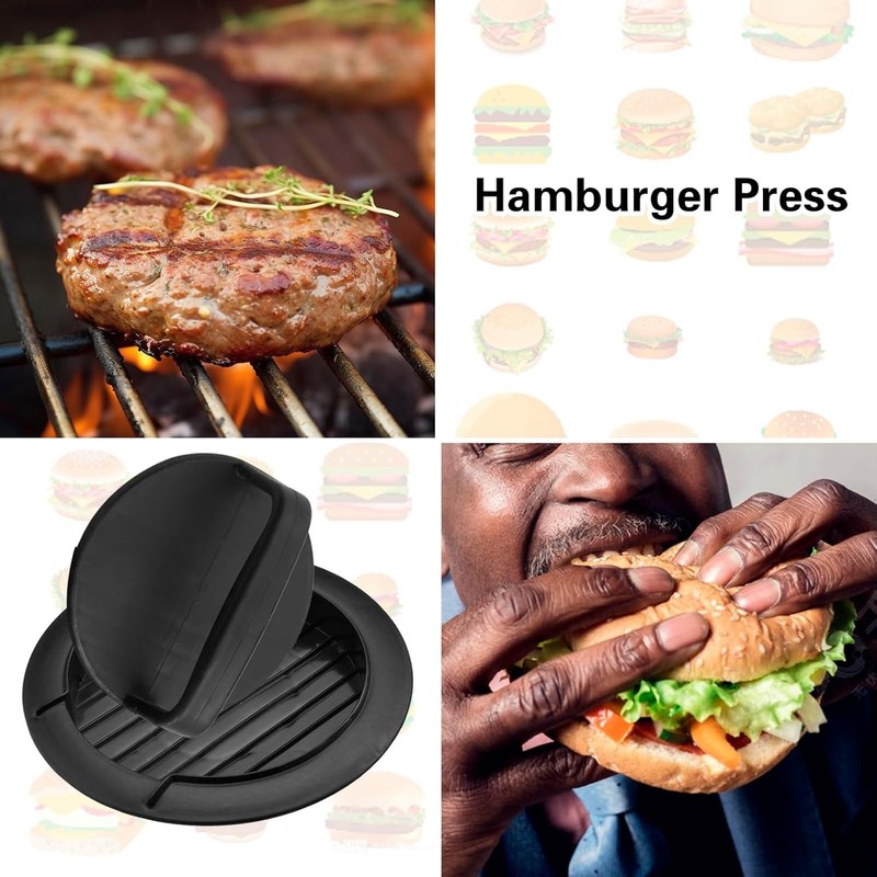 Compact Hamburger Press: Versatile Non-Stick Patty Maker for Kitchen Mastery gallery