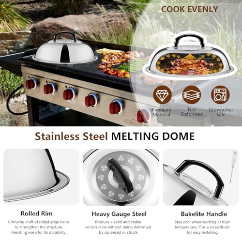 25Pcs Griddle Accessories Kit for Blackstone, Stainless Steel PP Handle gallery