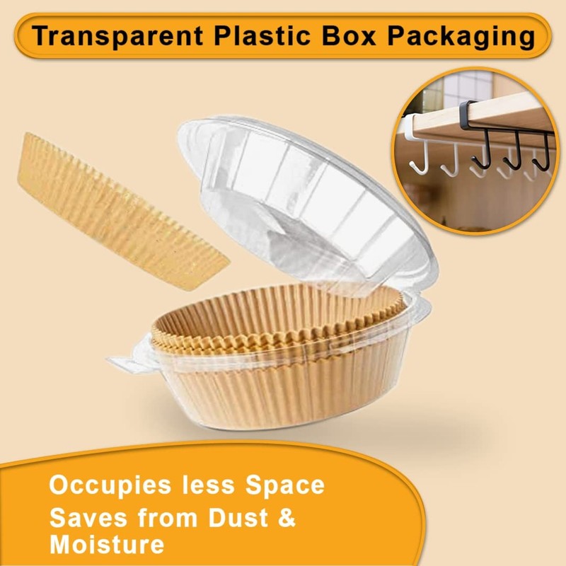 Gourmia Air Fryer Liners 100 Pcs 7.9" (Round), 100 (Round) gallery