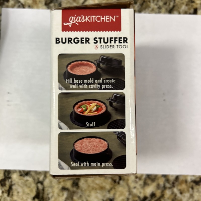 Hamburger Press Gourmet Burger Maker Stuffer And Slider Tool NEW gallery