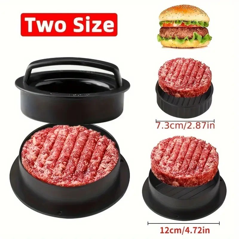 3 IN 1 Non Stick Stuffed Burger Press Hamburger Patty Molds Maker Sliders BBQ US gallery