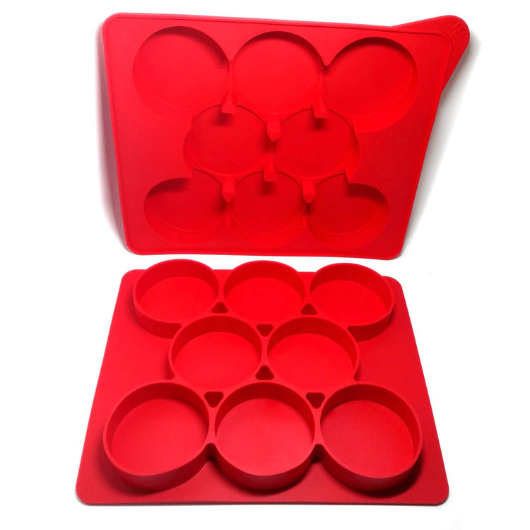 Silicone Burger Press and Freezer Storage Container / Choice of 5 Sizes gallery