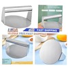 Stainless Steel Smash Burger Press, 5.5 Inch Round Non-Stick, Smashed Hamburger gallery