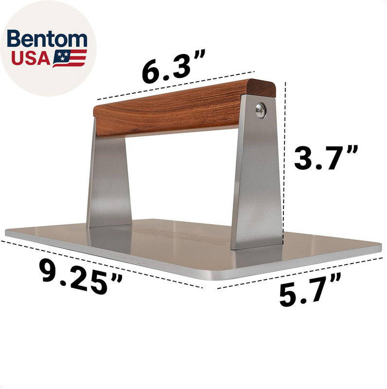 Stainless Steel Bacon Press - 3.2 LB Heavy Cooking Weight, Ideal for Flat Top Gr gallery