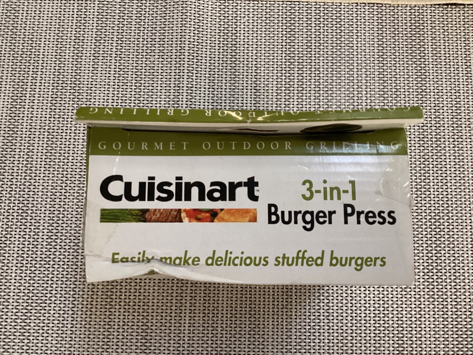 Burger Press Cuisinart 3 in 1 Gourmet Outdoor Grilling NIB gallery
