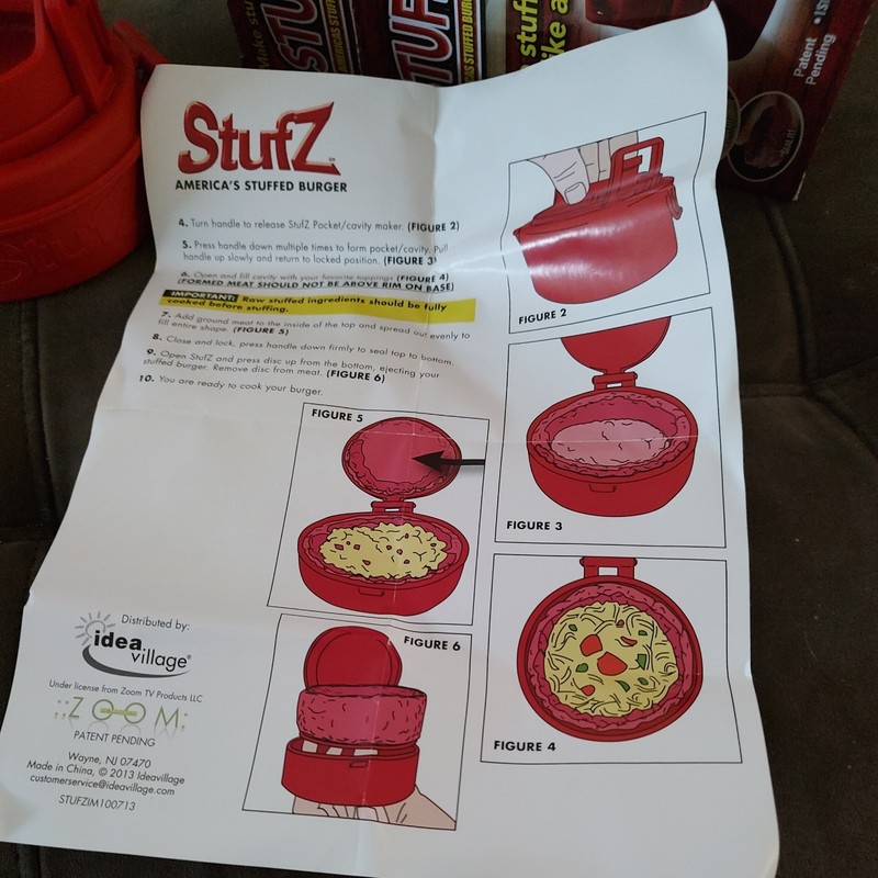 Stufz Stuffed Burger Press - Hamburger Patty Maker - As Seen On TV gallery