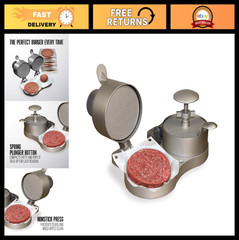 Heavy-Duty Burger Press for 4.5″ Patties, Non-Stick, Easy Release, Ideal for Ham