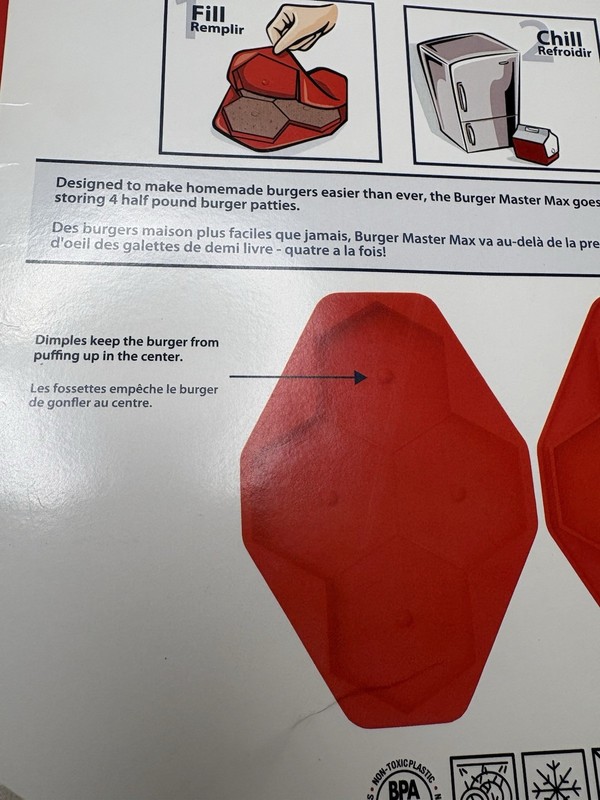 Shape + Store Burger Master Max Four Burger Press and Freezer Container in One gallery