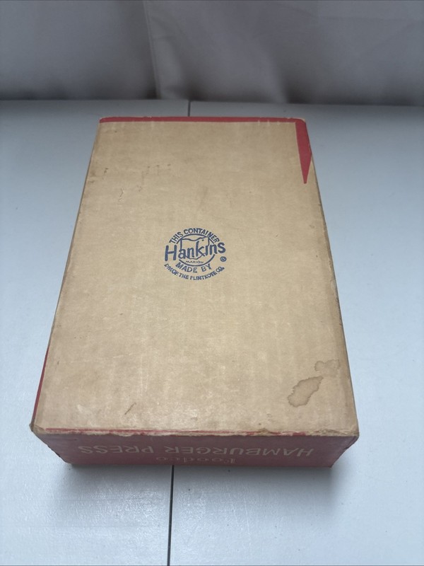 Vintage Foodco hamburger Press Diecast Lifetime Aluminum With Original Box gallery