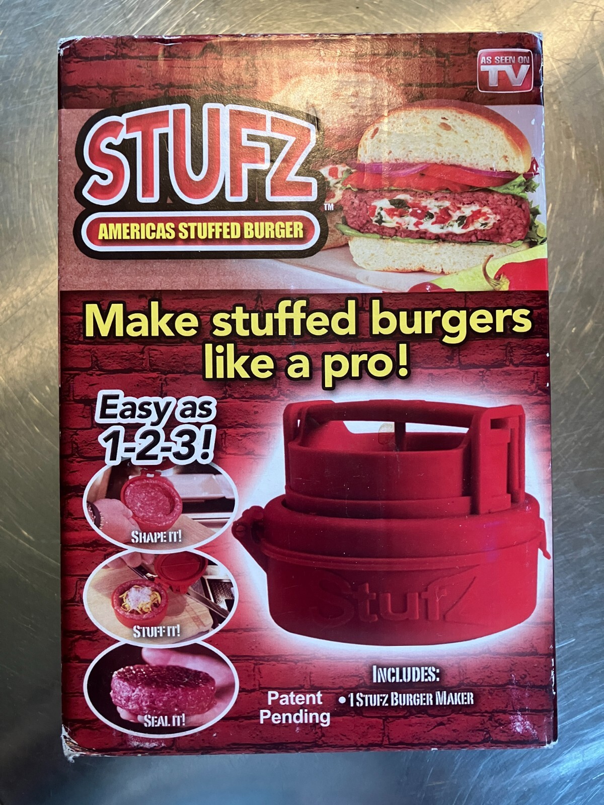 New Stufz Stuffed Burger Press - Perfect Hamburger Patty Maker - As Seen On TV gallery