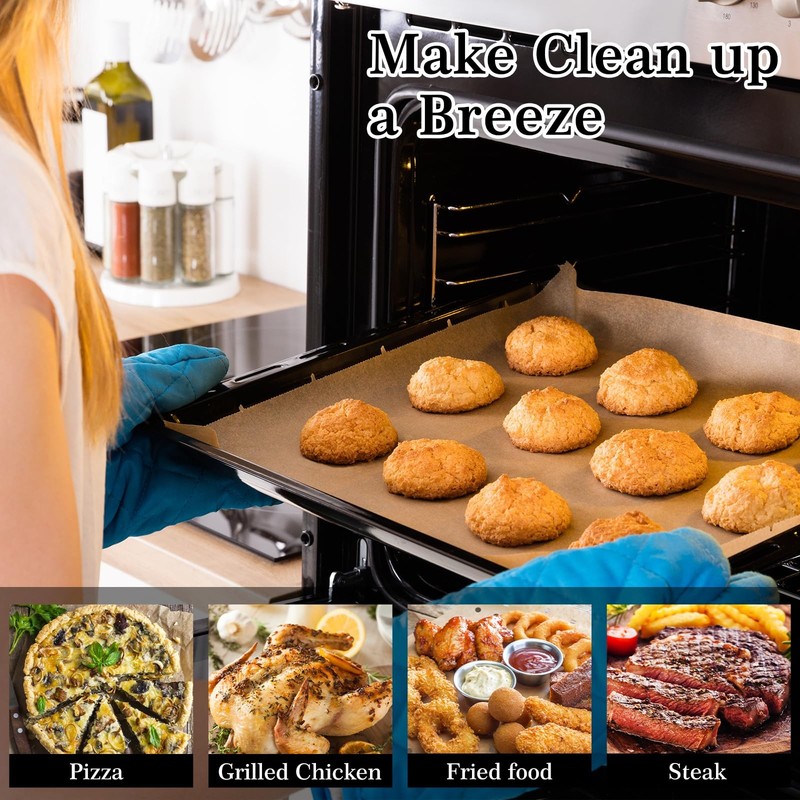 GOAUS Parchment Paper Sheets 9x11 Inch, Air Fryer 9 x 11 Inch (170 Pieces) gallery