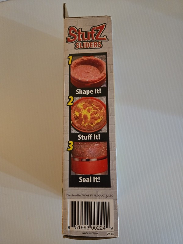 Stufz Sliders Burgers Press Sealed Sliders Patty Maker 3 At Once As Seen On TV gallery