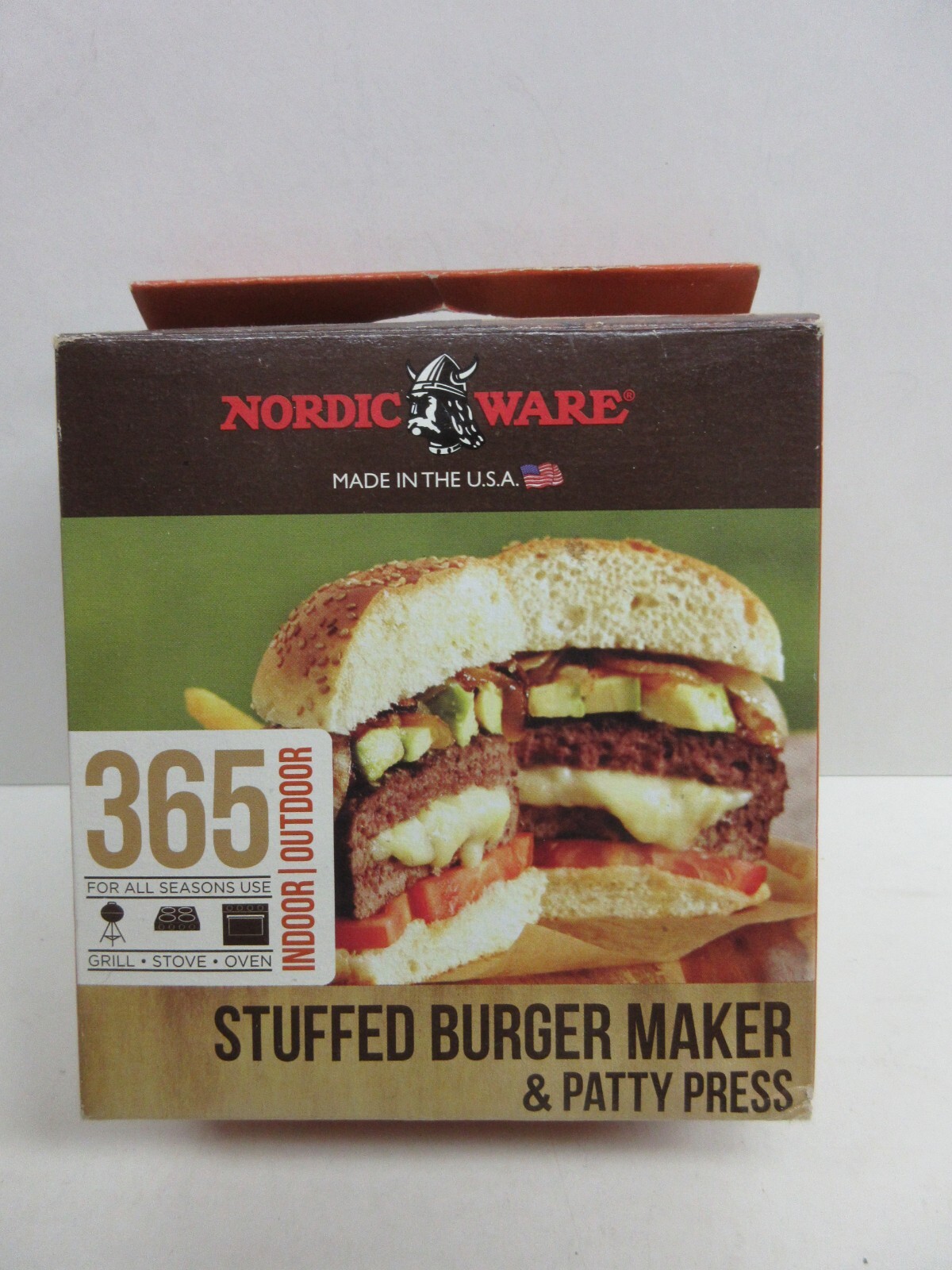 Nordic Ware Stuffed Burger Maker & Patty Press Sliders Made In USA Brand New NIP gallery