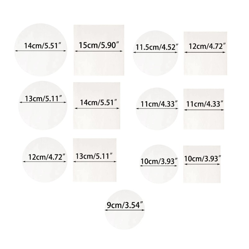 100pcs Patties Paper Parchment Paper for Hamburgers Press Baking Cake Baking gallery