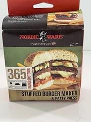 Nordic Ware 3 In 1 Stuffed Burger Maker And Patty Press Made in USA