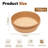 150Pcs Air Fryer Liners, 8 Inch Square 7.8inch X 1.77inch, natural wood color gallery