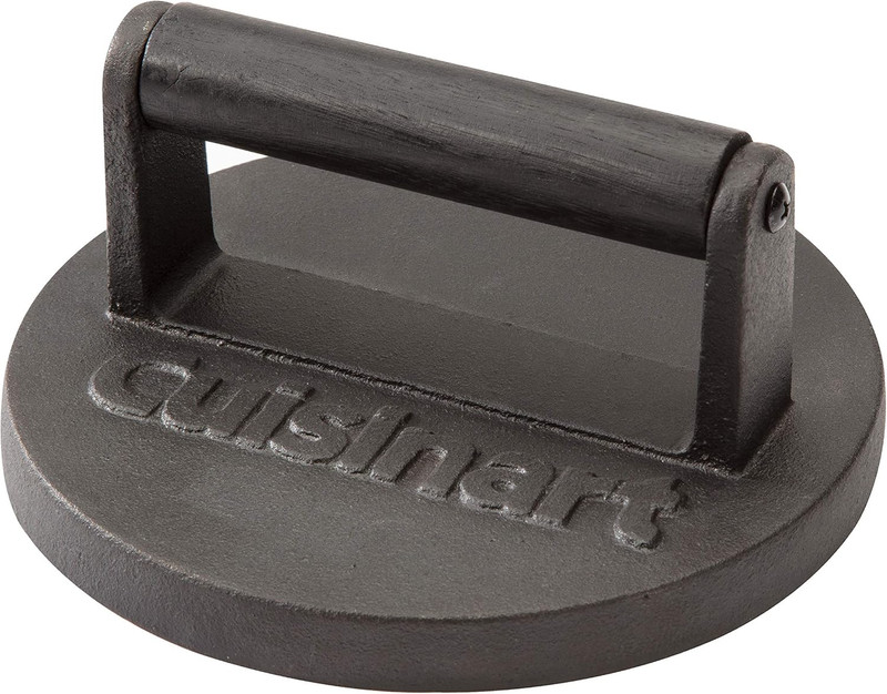 Burger Press Bundle - Cast Iron Smashed Burger Press & Cast Iron Grilling Bastin gallery