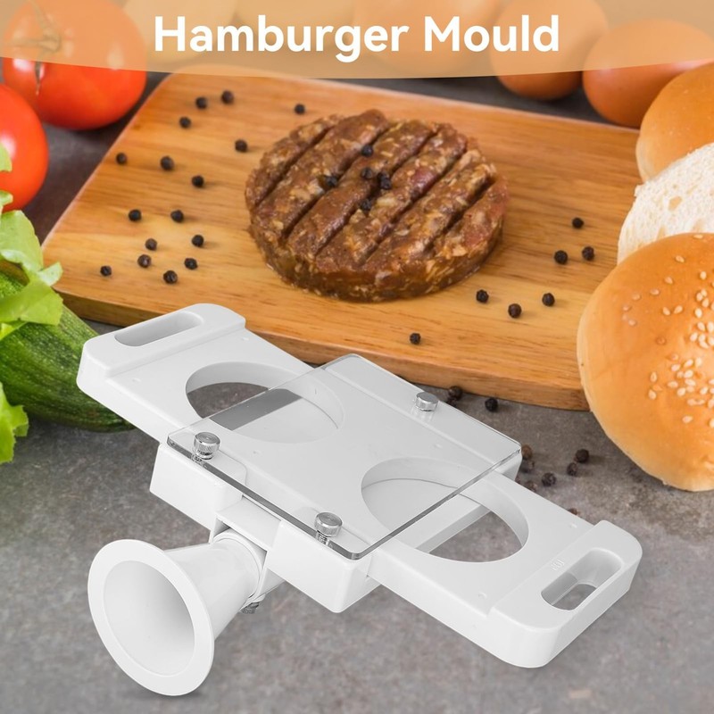 Auto Hamburger Patty Maker - 5 Adapter Tubes, Homemade Burger Press & Sausage Fi gallery