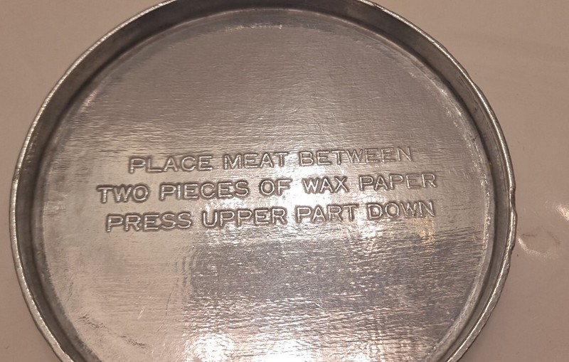 ALUMINUM 3.5” Hamburger Press Patty-Maker Meat Mold COW Bull Taiwan gallery