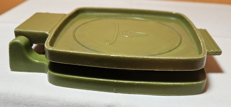 Vintage Plastic Press 3.25" Hamburger Patty Longhorn Steer Kitchen Retro MCM gallery