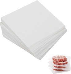Parchment Paper Squares, 4×4 Inch, Set of 300, Small Hamburger 4 inch, White