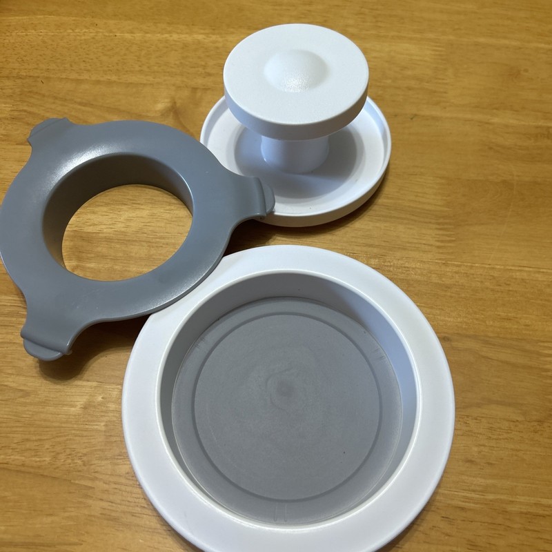Pampered Chef Hamburger & Slider Press - Three Piece Set - #1174 - gallery
