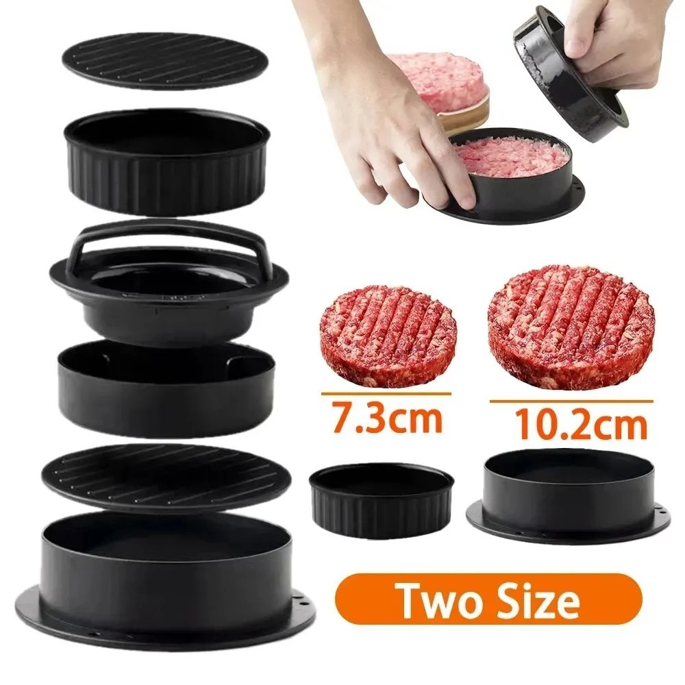 Non Stick Stuffed Burger Press Hamburger Patty Molds Maker Sliders Kitchen BBQ. gallery