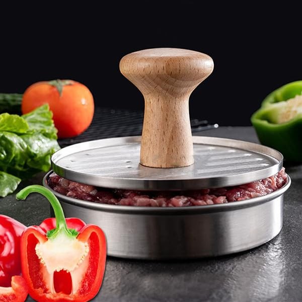 NonStick Hamburger Meat Press Mold 5 Inch Stainless Steel Patty Maker Grill gallery