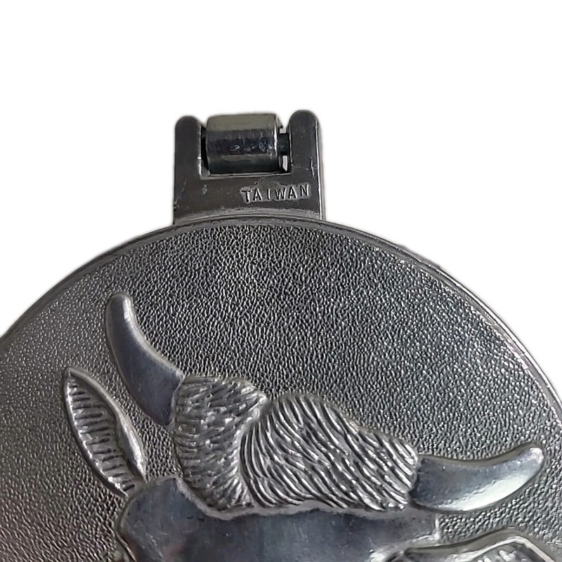 Vintage Aluminum Hamburger Press Bull Head Taiwan Cast Meat Patty Mold gallery