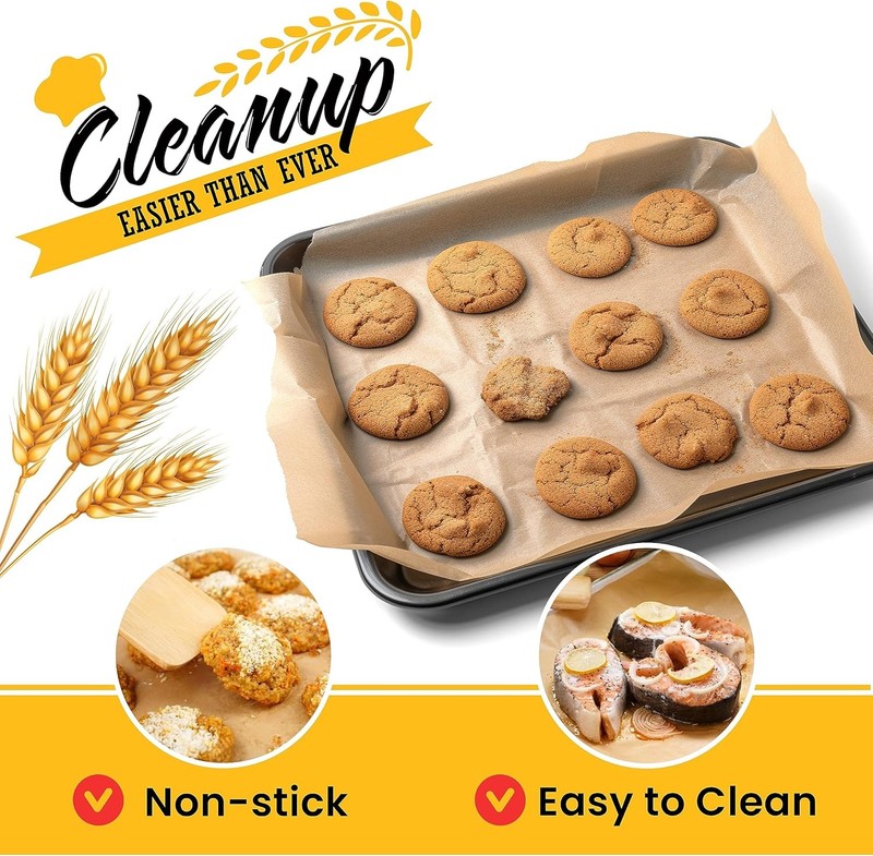 260 Sq.Ft Unbleached Parchment Paper for Baking – Roll with 260 Sq.Ft, Brown gallery