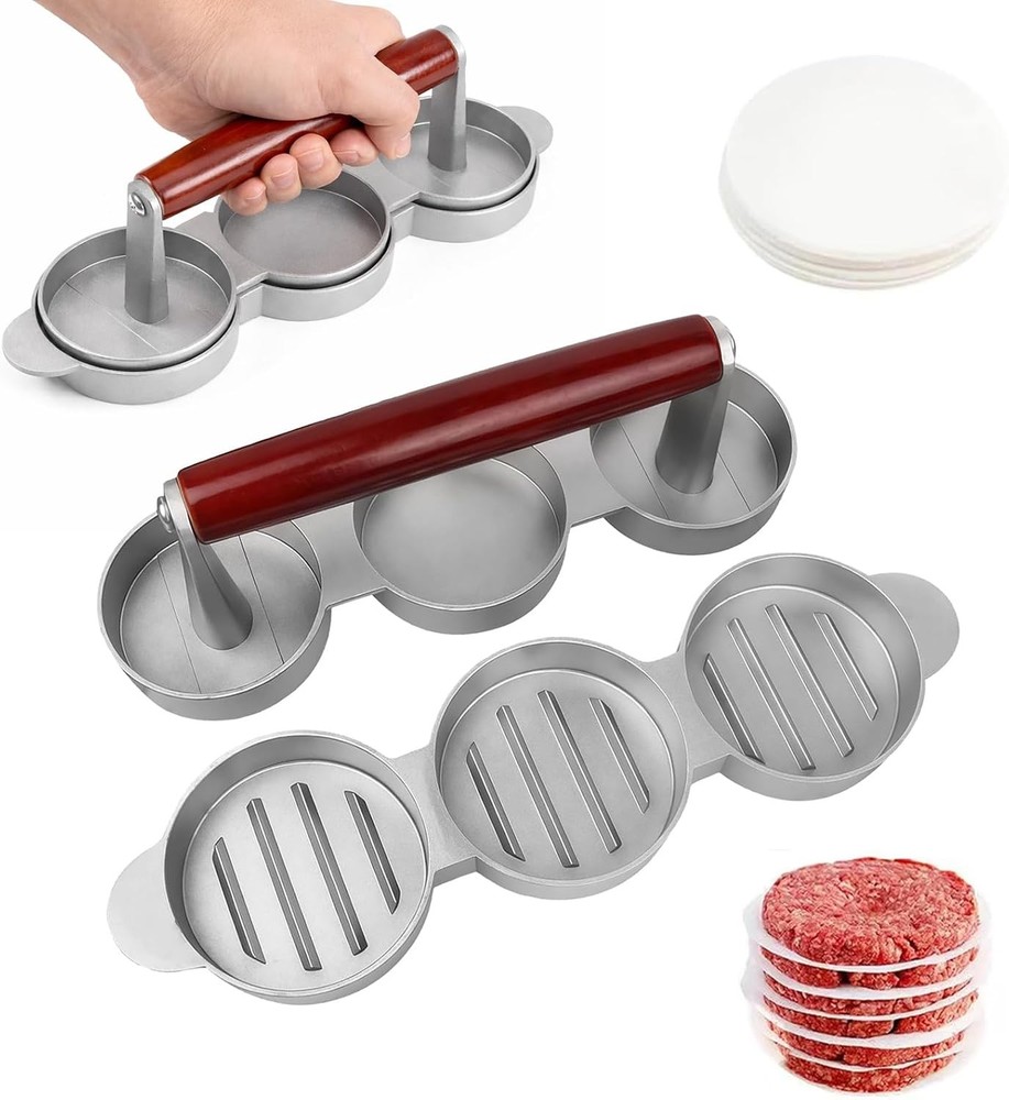 Mini Burger Press Sausage Patty Press Slider Burger Press To Make 3 Patties