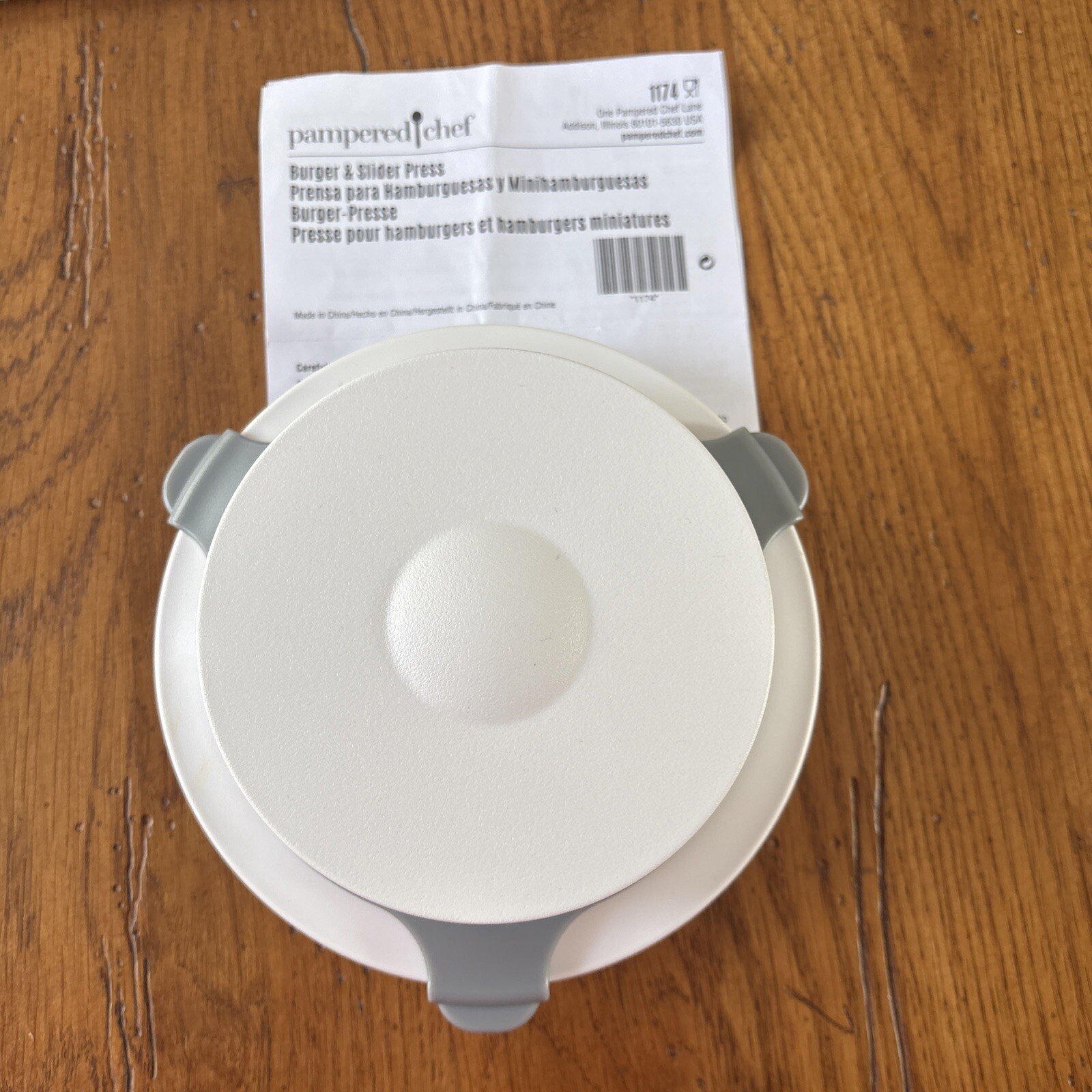 Pampered Chef BURGER & SLIDER PATTY PRESS #1174 gallery