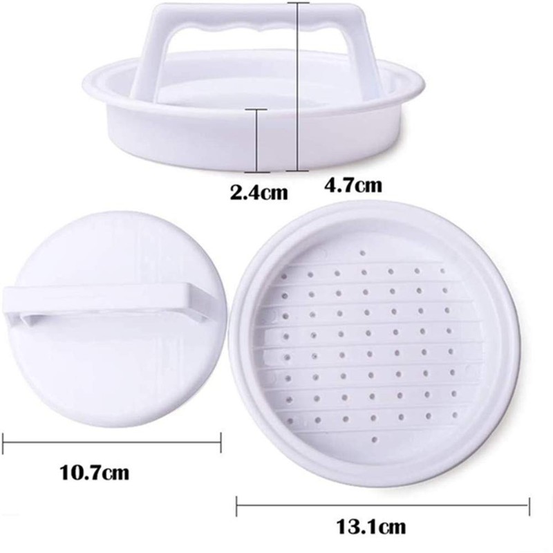 2 PCS Plastic Hamburger Meat Patty Maker Burger Press Set Kitchen BBQ Grilling gallery