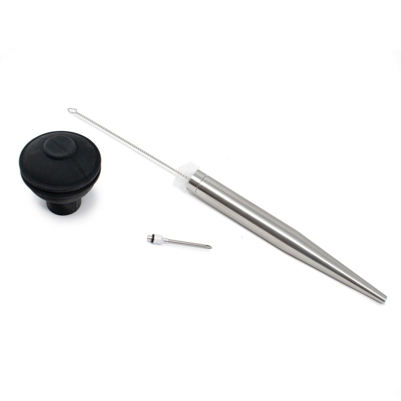 Norpro Deluxe Stainless Steel Baster with Injector and Cleaning Brush 11" x 2... gallery
