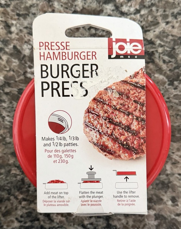 Joie MSC Burger Press and Patty Maker, NEW Red gallery