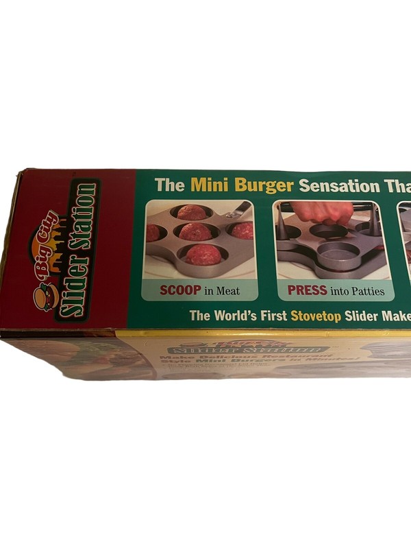 Big City Slider Station Nonstick Surface Mini Burger Maker - Open Box gallery