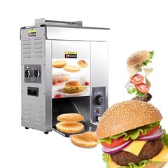 Kolice Commercial Automatic Chain Type Burger Machine Thickness Adjustable
