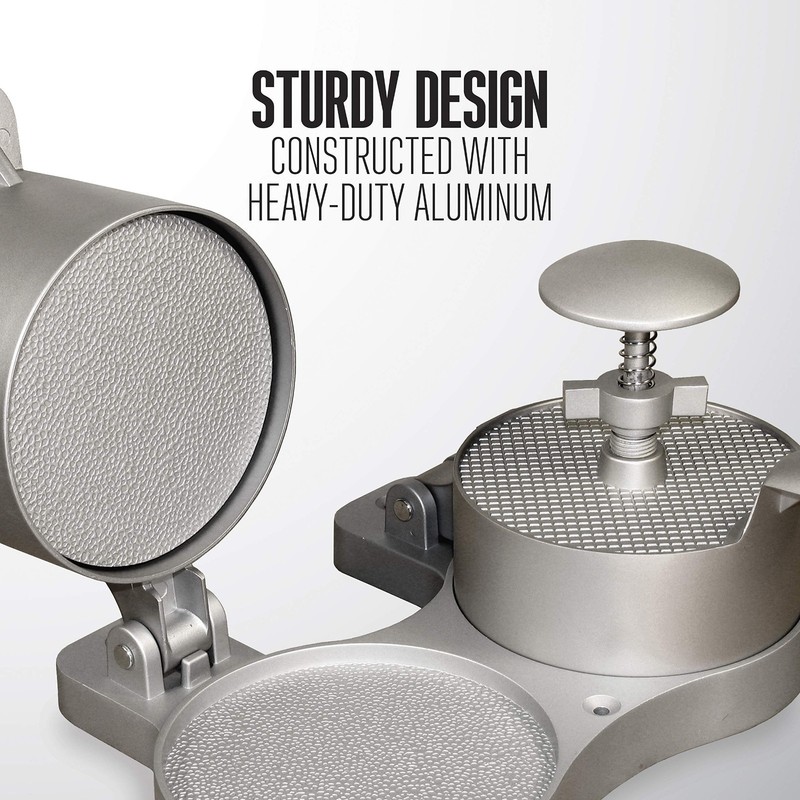 Heavy-Duty Burger Press for 4.5" Patties, Non-Stick, Easy Release, Ideal for Ham gallery
