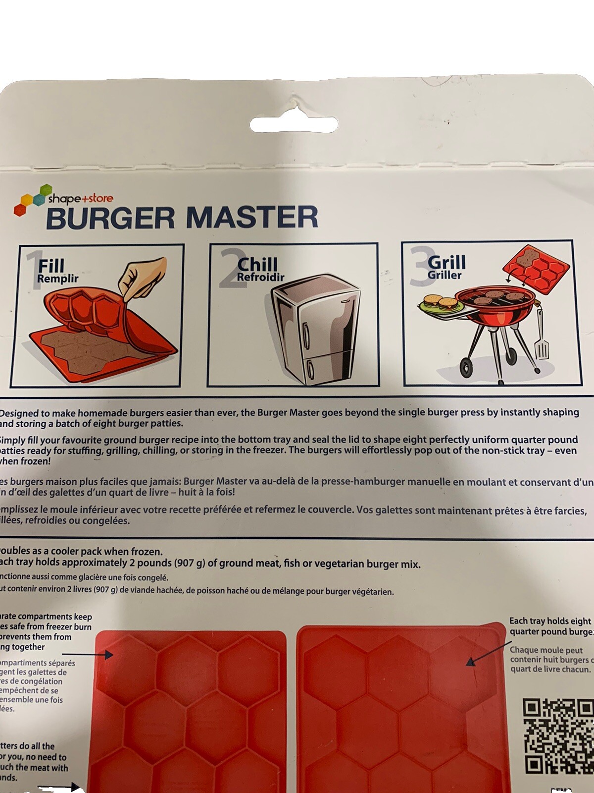 Burger Master Innovative 8 in 1 Burger Press and Freezer Container gallery