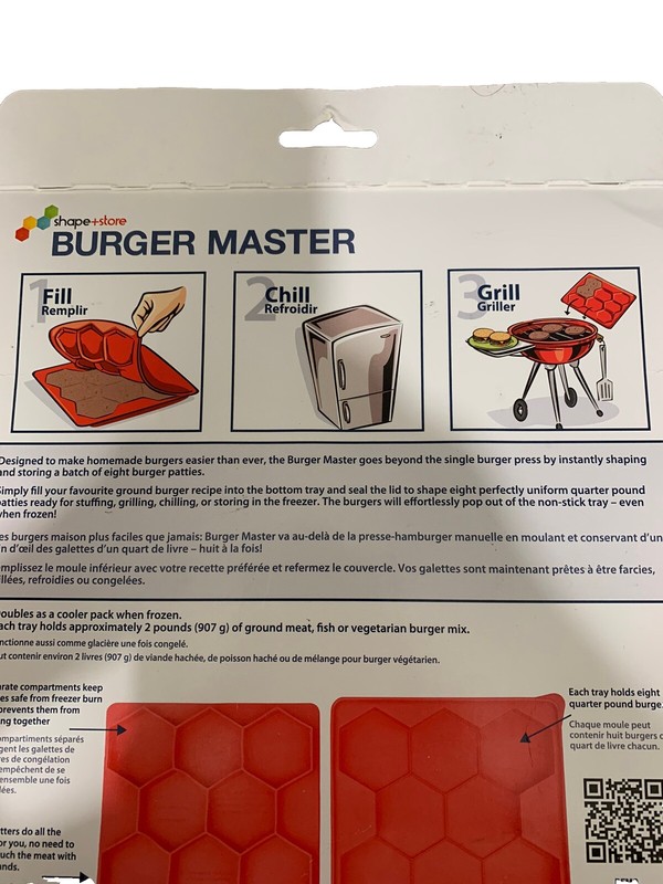Burger Master Innovative 8 in 1 Burger Press and Freezer Container gallery