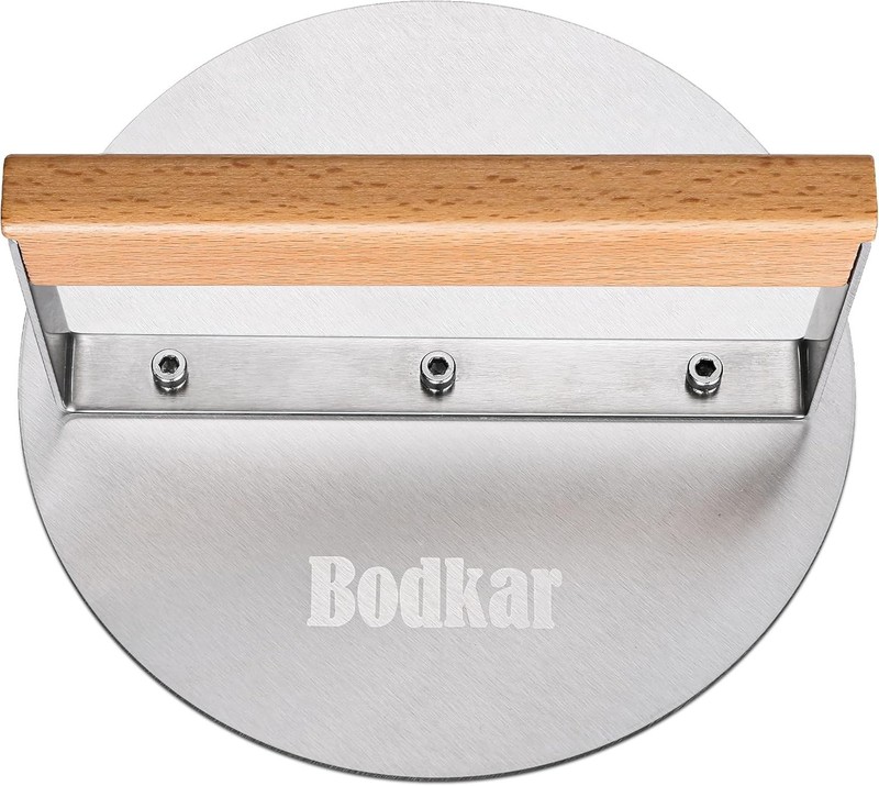 Stainless Steel Burger Press, 6 inch Round Burger Smasher Round Hamburger Pre... gallery