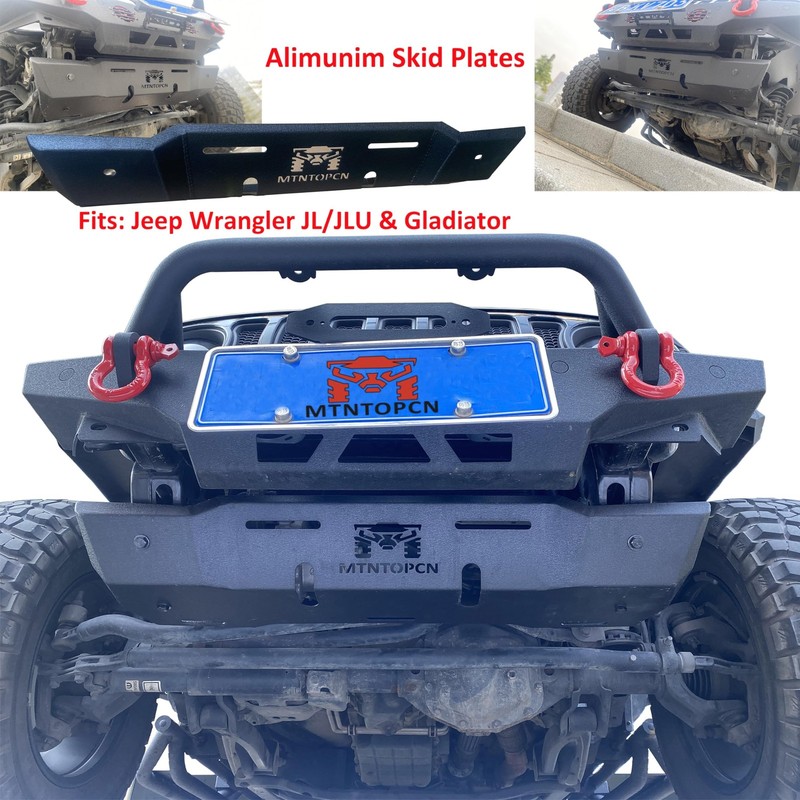Aluminum JL & Gladiator Skid Plate Compatible with 2018-2025 Jeep Wrangler JL... gallery